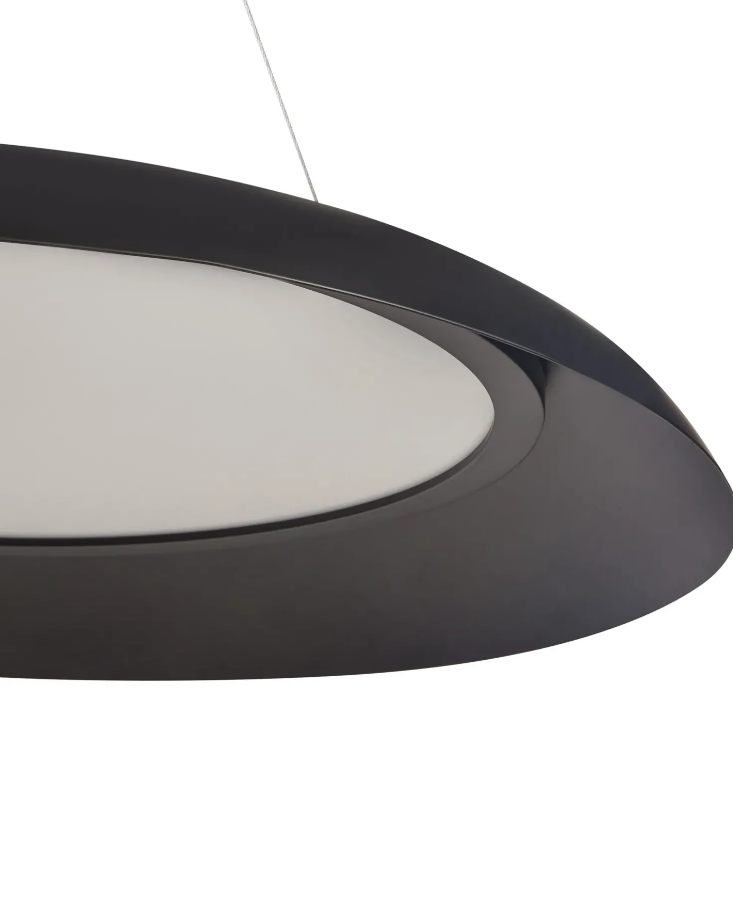 Lampadario a LED SURKO Metallo Nero