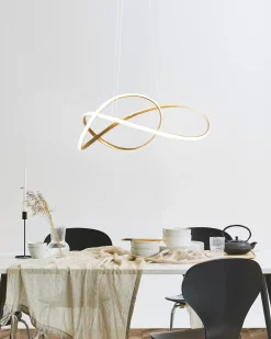 Lampadario a LED TUMEN Metallo Oro