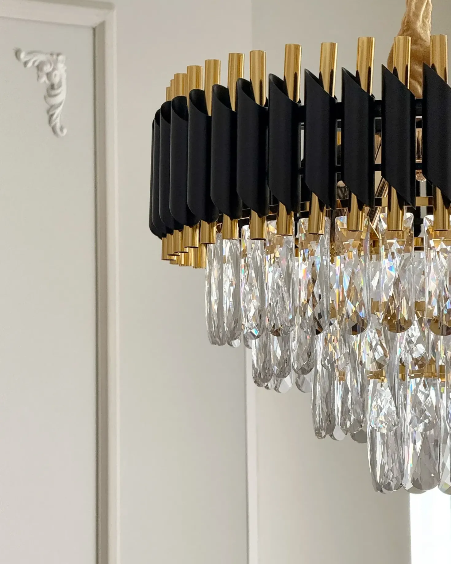 Lampadario ABELLAS Metallo Oro