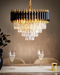 Lampadario ABELLAS Metallo Oro