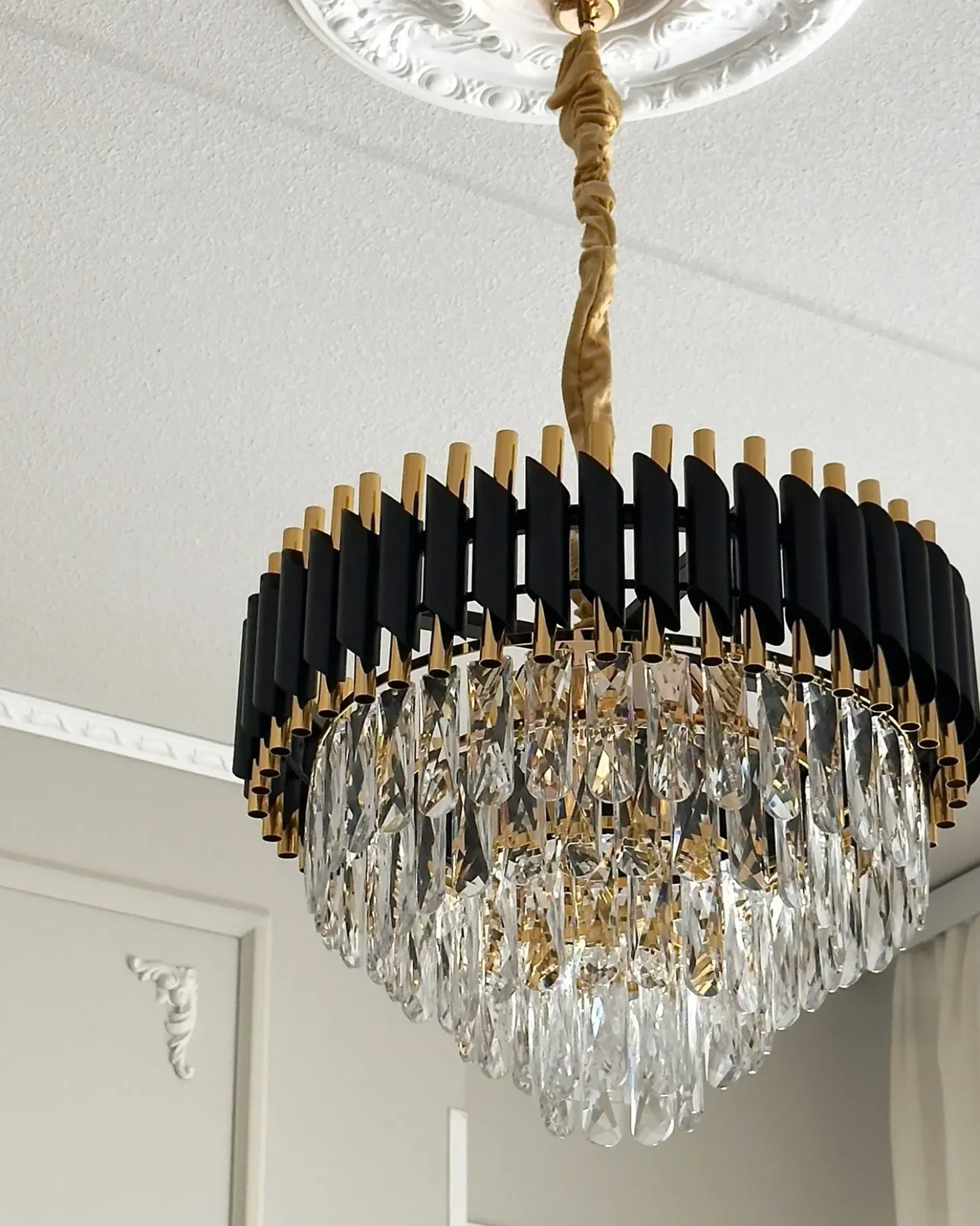 Lampadario ABELLAS Metallo Oro