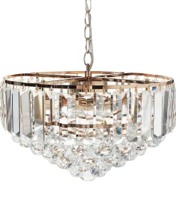 Lampadario ACHEIRO L Cristallo Oro