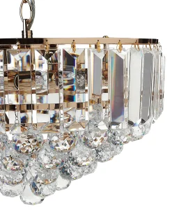 Lampadario ACHEIRO L Cristallo Oro