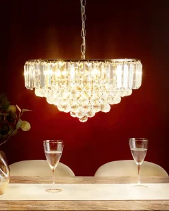 Lampadario ACHEIRO L Cristallo Oro