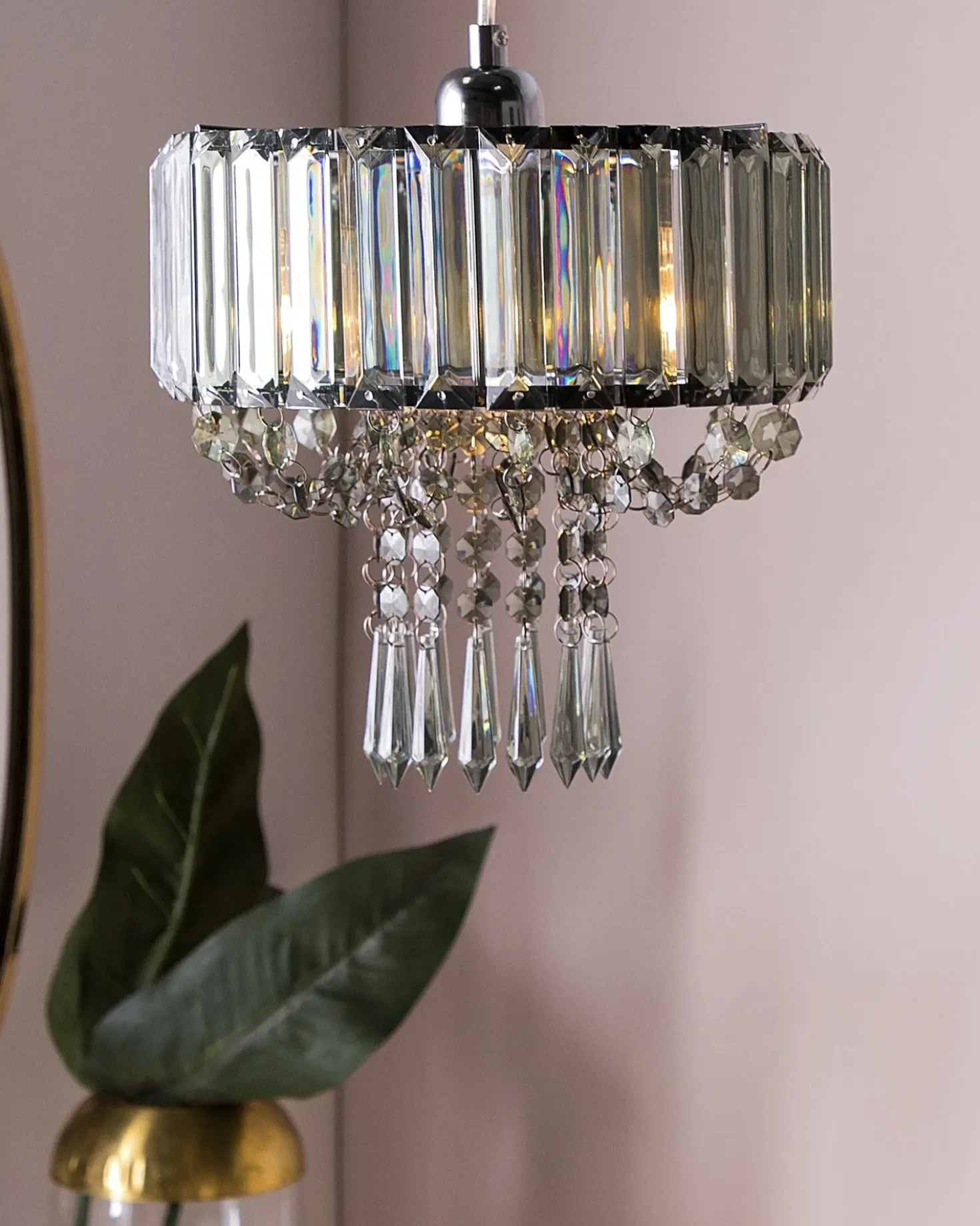 Lampadario ADORN Metallo Grigio chiaro