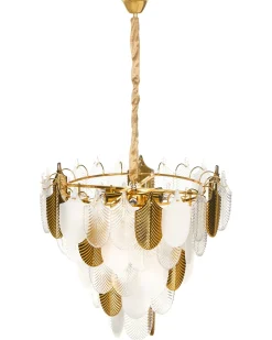 Lampadario AGUIRRE Vetro Ottone