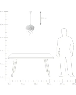 Lampadario AILENNE Bianco