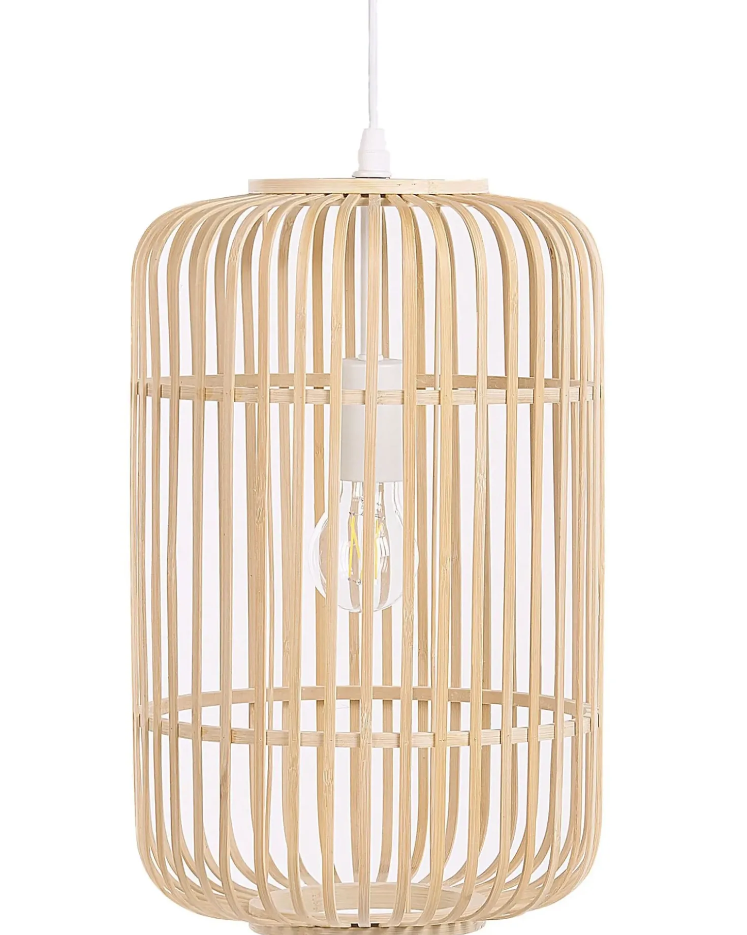 Lampadario AISNE Bambù Marrone chiaro