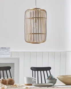 Lampadario AISNE Bambù Marrone chiaro