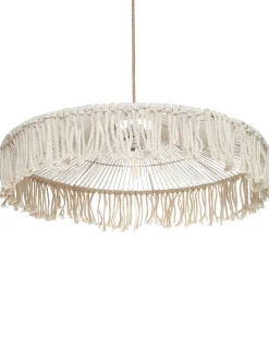 Lampadario AKOBO Corda di carta Beige