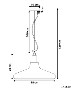 Lampadario ALIKOS Vetro Oro