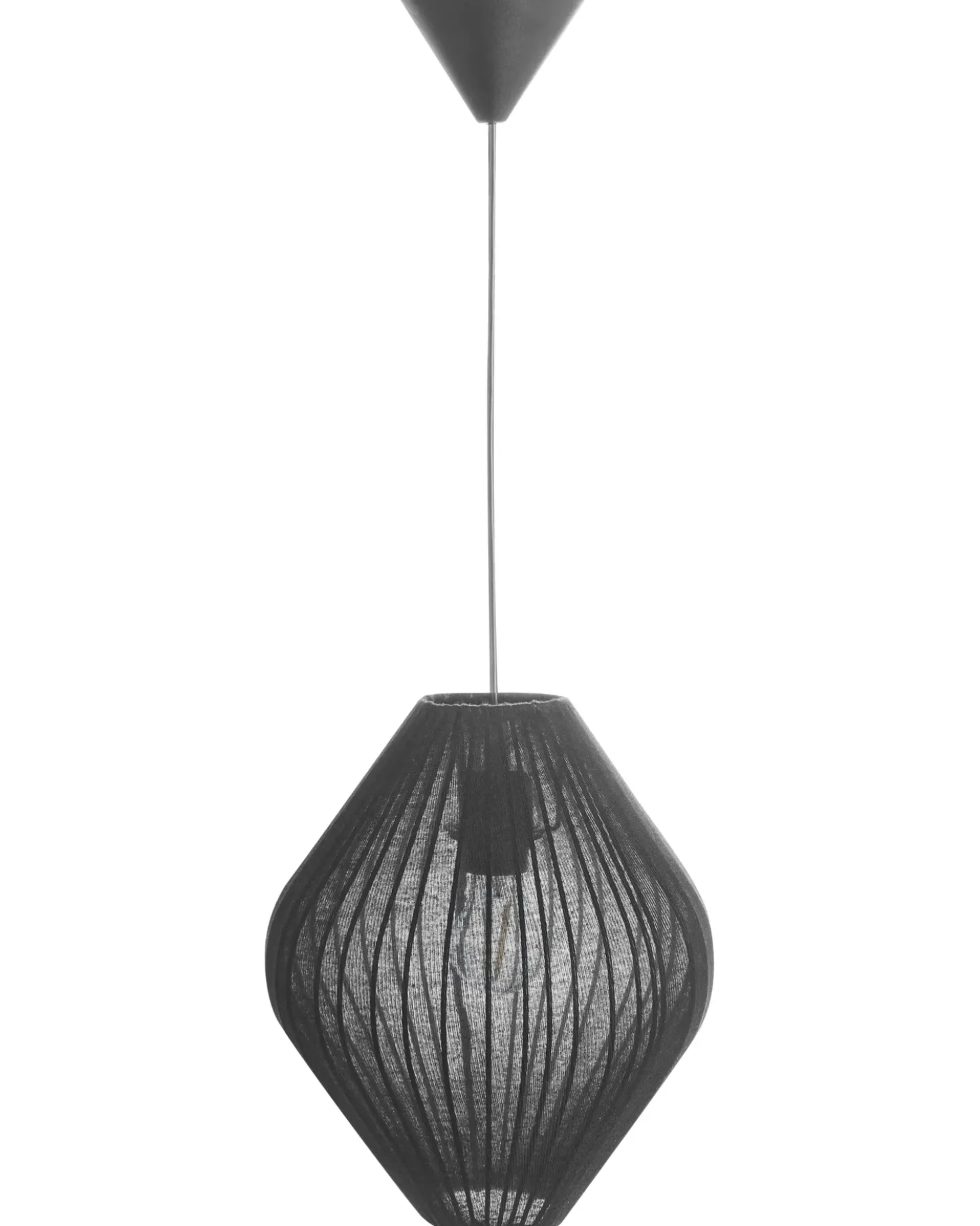 Lampadario ALME Tessuto Nero