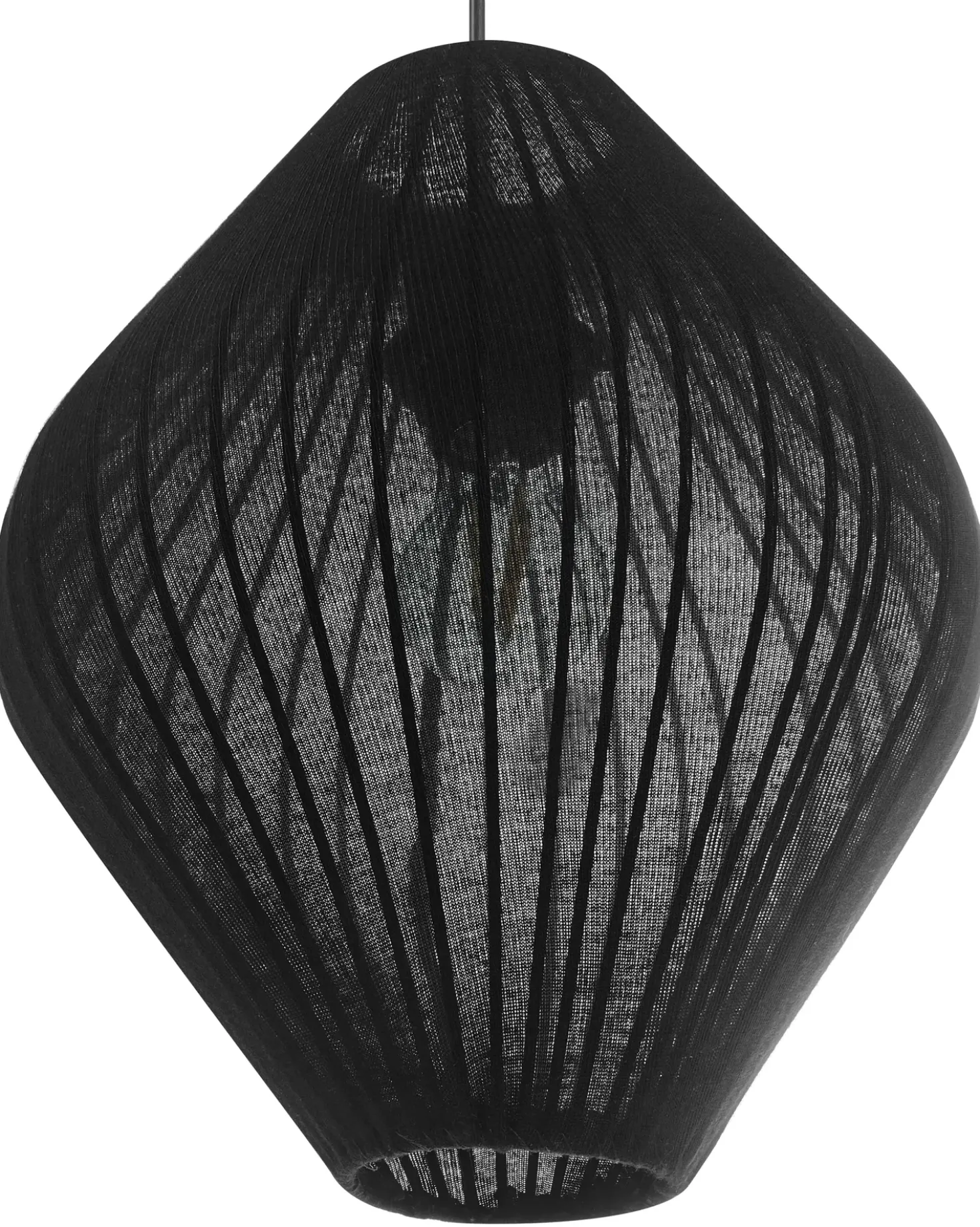 Lampadario ALME Tessuto Nero