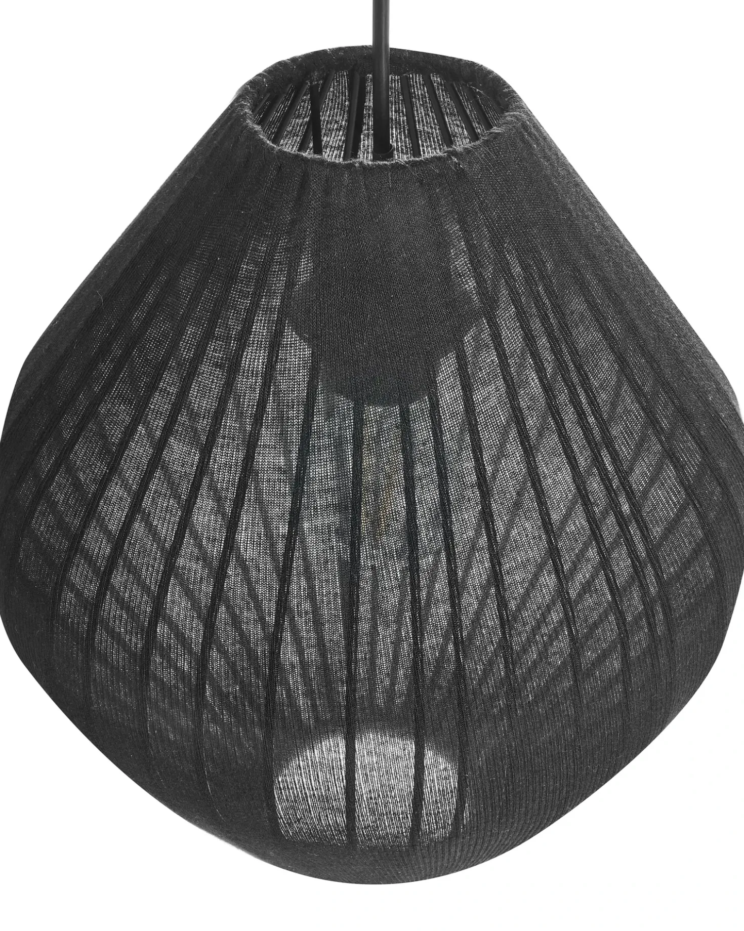 Lampadario ALME Tessuto Nero