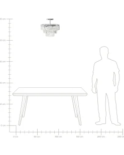 Lampadario AMENEIRO Trasparente