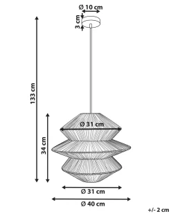 Lampadario ANDUKI Rattan Naturale