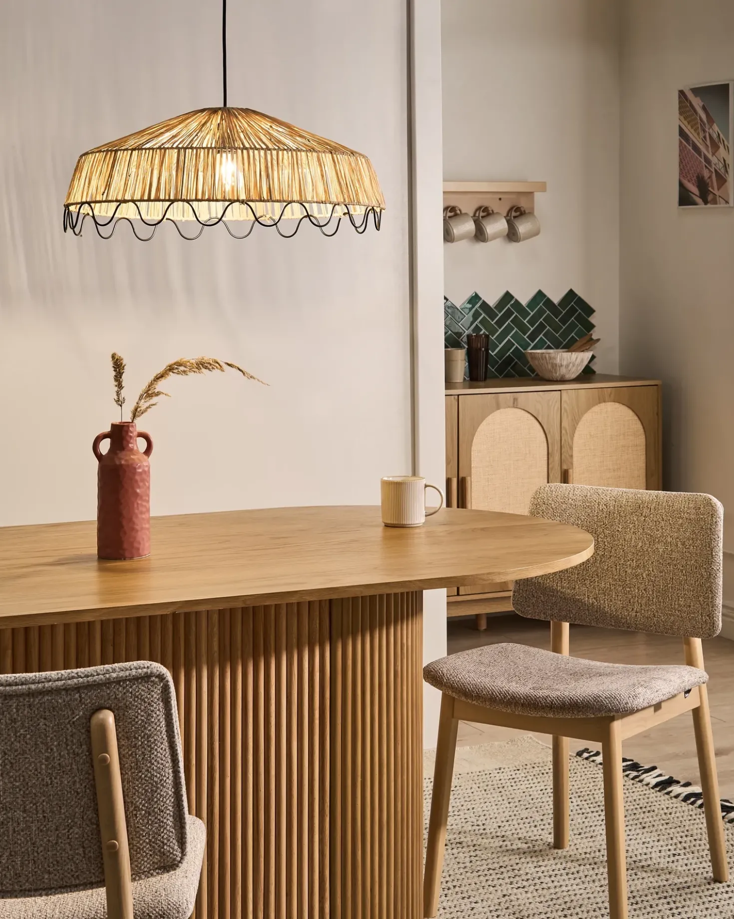 Lampadario ARENAL Vimini Naturale