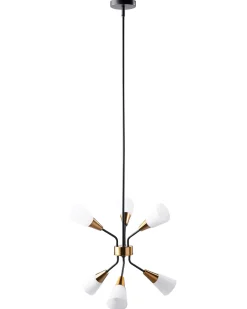 Lampadario AROYO Vetro Bianco