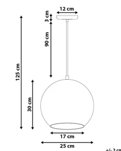 Lampadario ASARO Vetro Oro