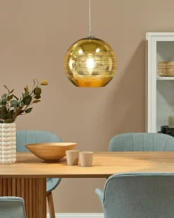 Lampadario ASARO Vetro Oro