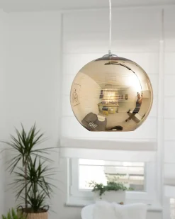 Lampadario ASARO Vetro Oro
