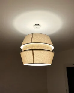Lampadario ATOYAC Lino sintetico Beige