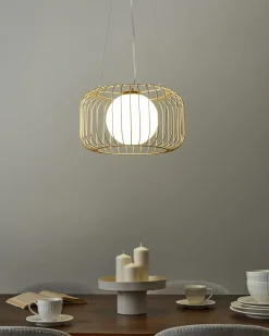 Lampadario BAIROA Metallo Oro
