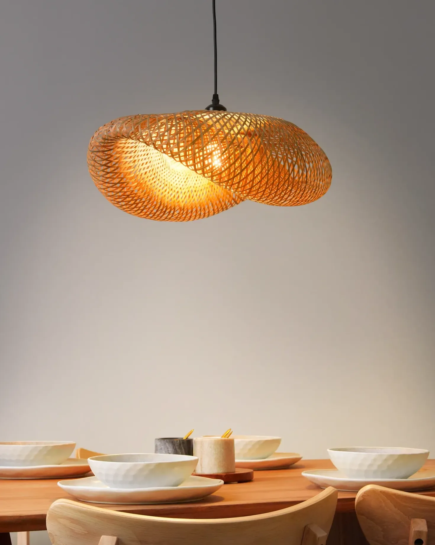 Lampadario BALHA Bambù Naturale