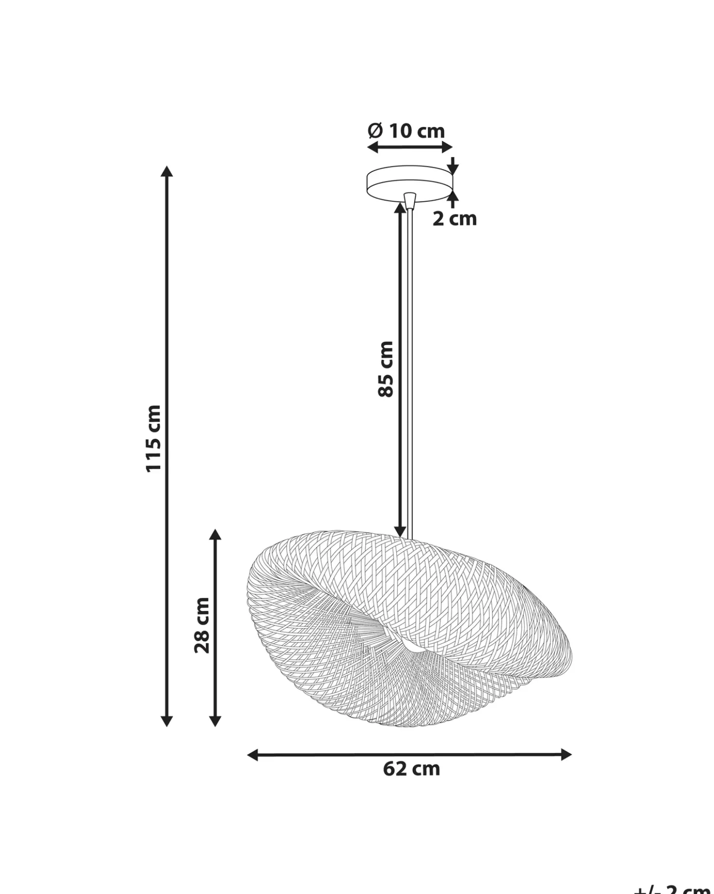Lampadario BALHA Bambù Naturale