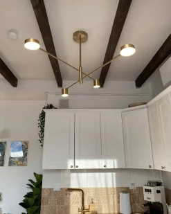 Lampadario BANDON Metallo Oro