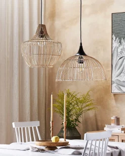 Lampadario BARARIS Rattan Naturale