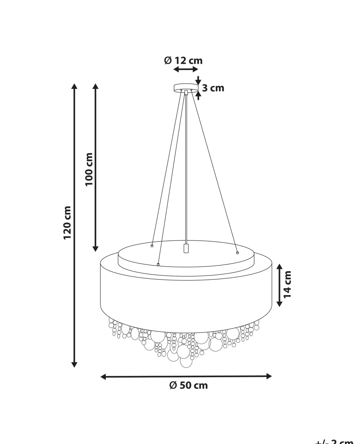 Lampadario BARBEIRA Cristallo Argento