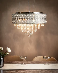 Lampadario BARBEIRA Cristallo Argento