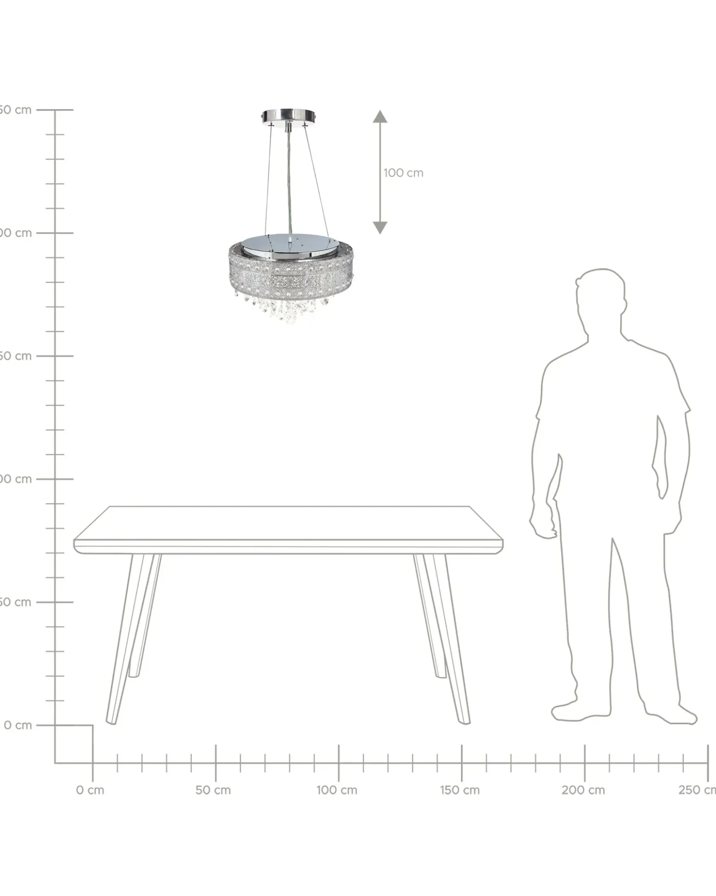 Lampadario BARBEIRA Cristallo Argento
