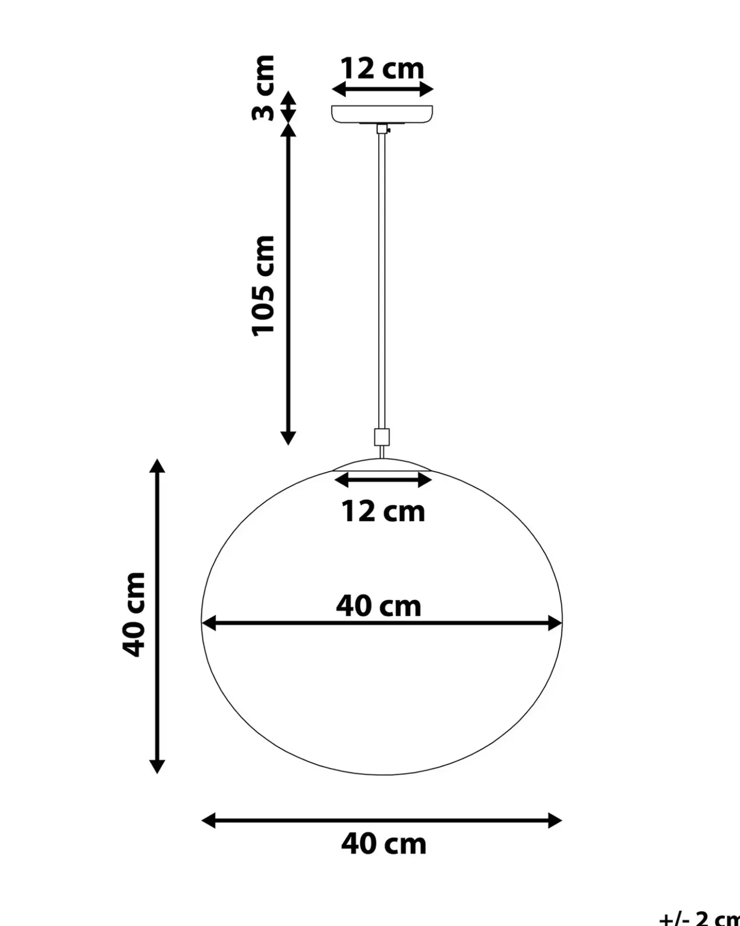 Lampadario BARROW Vetro Bianco