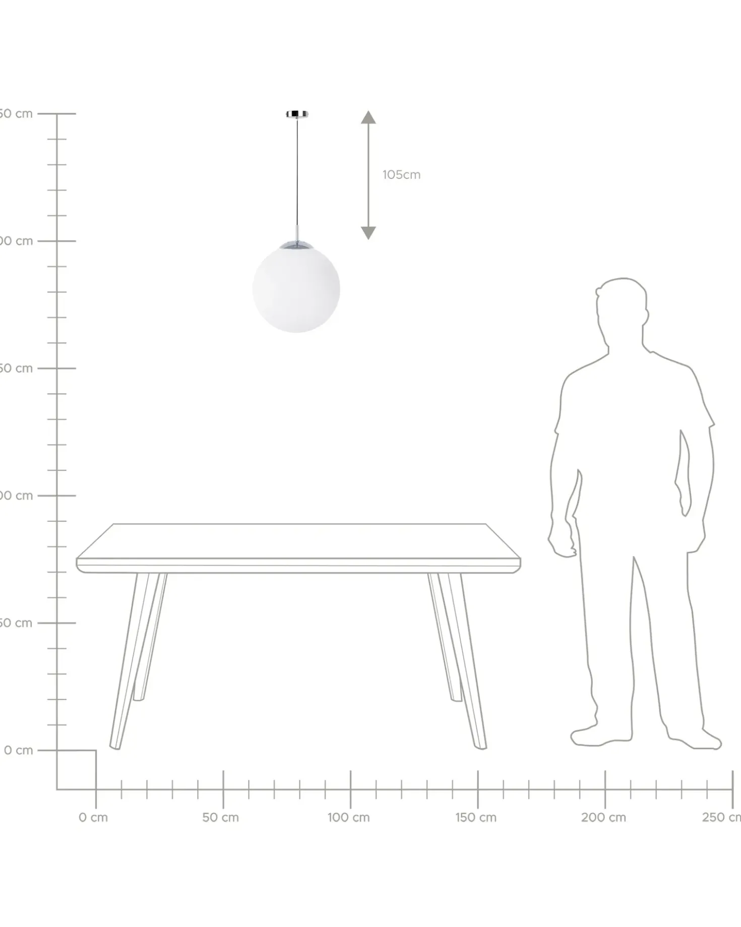 Lampadario BARROW Vetro Bianco