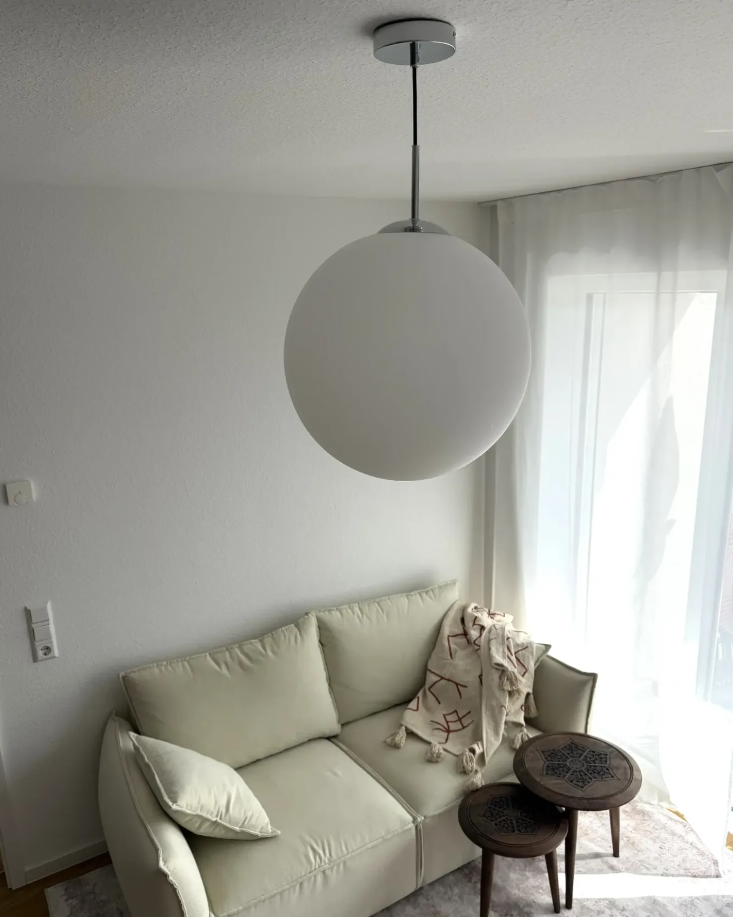 Lampadario BARROW Vetro Bianco