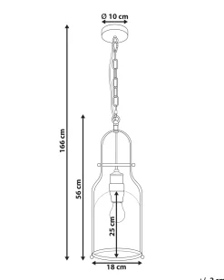 Lampadario BASHILO Metallo Nero