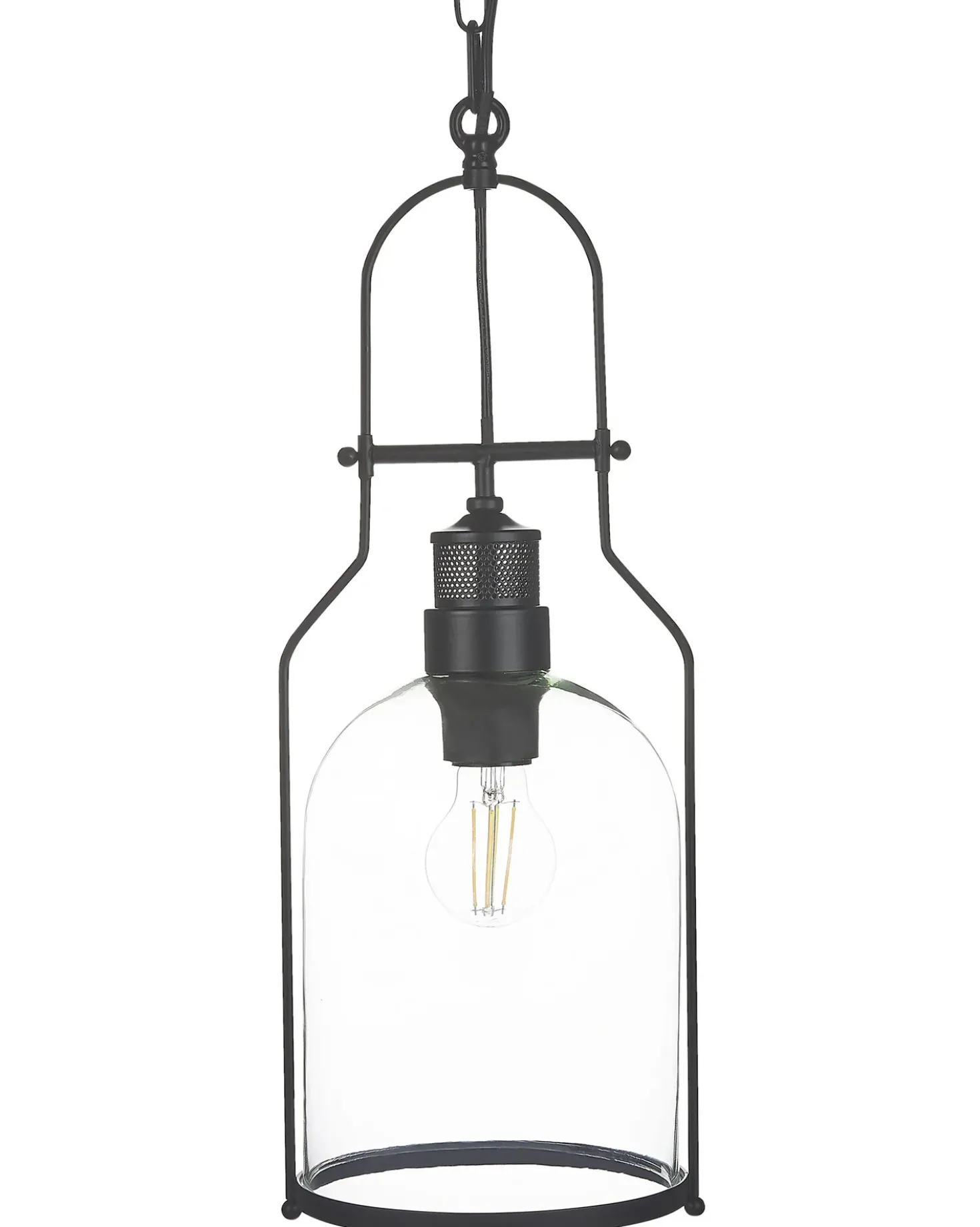 Lampadario BASHILO Metallo Nero