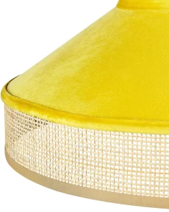 Lampadario BATALI Rattan Senape
