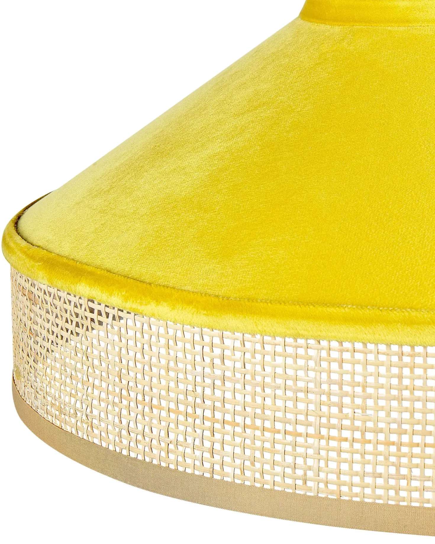 Lampadario BATALI Rattan Senape