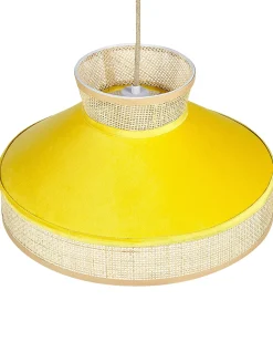 Lampadario BATALI Rattan Senape