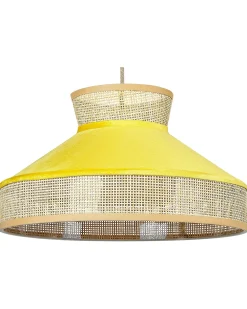 Lampadario BATALI Rattan Senape
