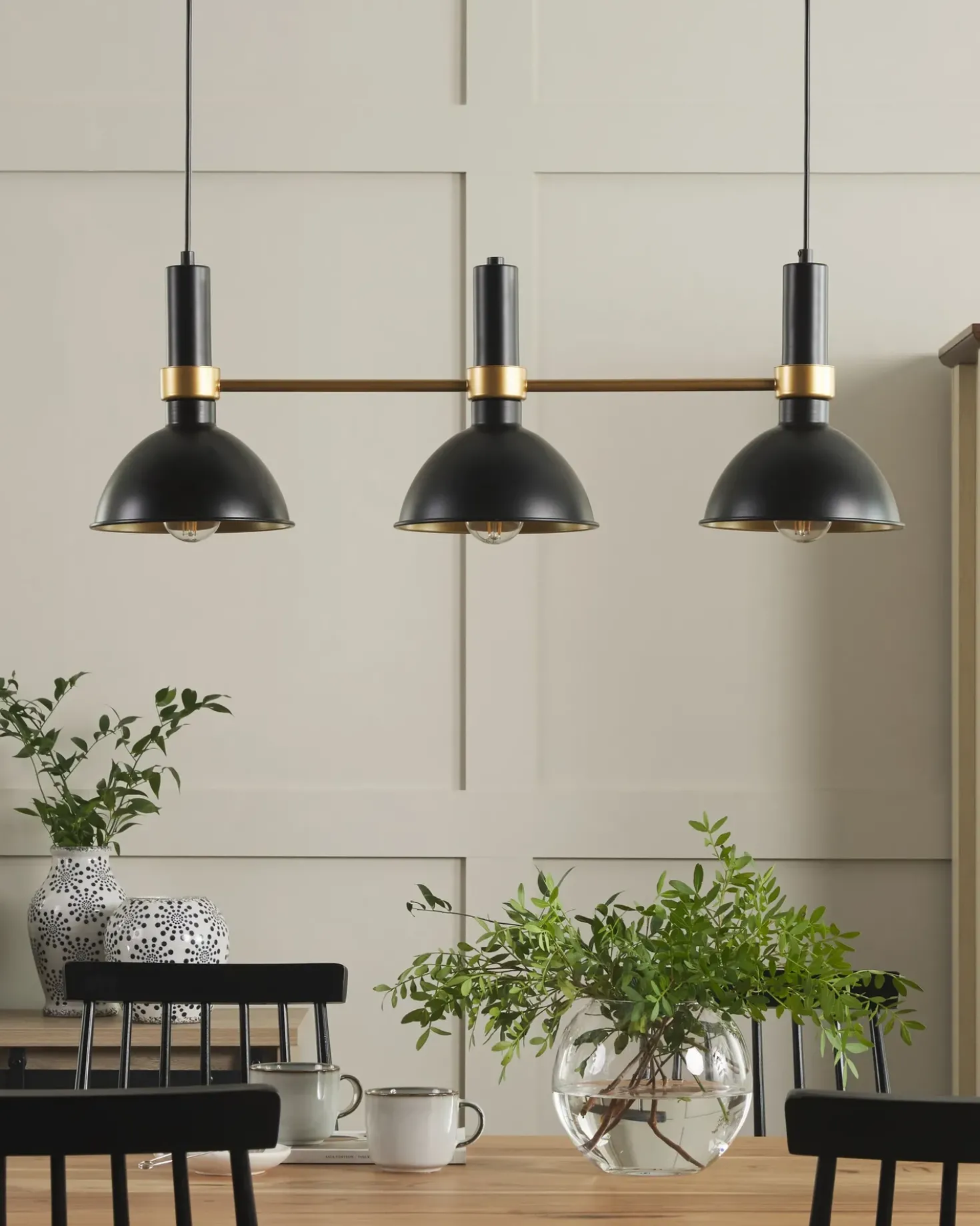 Lampadario BELES Metallo Nero