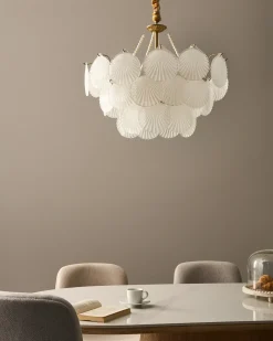 Lampadario BIGOTE Vetro Ottone