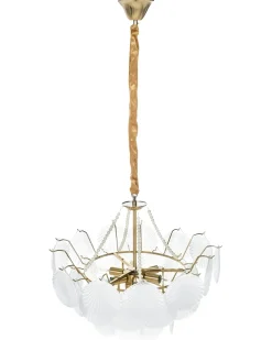 Lampadario BIGOTE Vetro Ottone