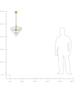 Lampadario BIRRIE Metallo Ottone