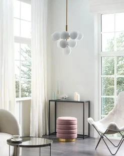 Lampadario BIRRIE Metallo Ottone