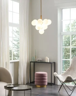 Lampadario BIRRIE Metallo Ottone