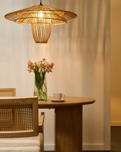 Lampadario BOTIJAS Rattan Naturale